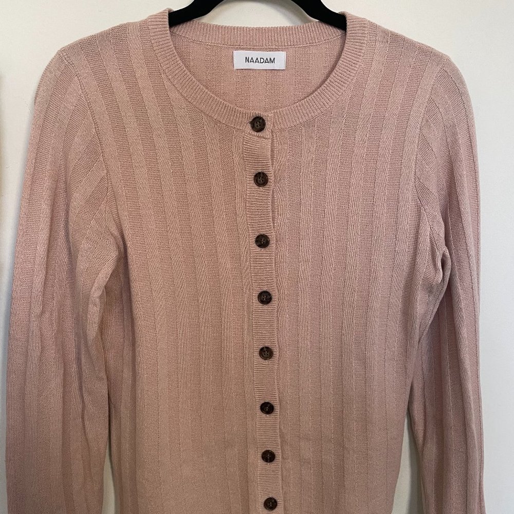 NAADAM Cashmere and Silk Cardigan in Large